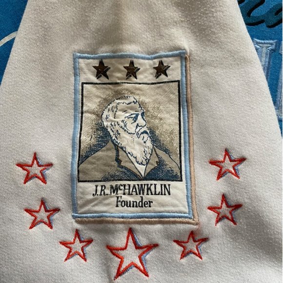 * RARE * Vintage Adidas Brunswick Blue Hawks - Picture 4 of 8